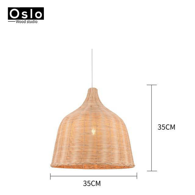 Suspension en tissu Rattan