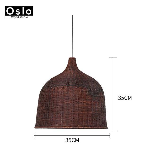 Suspension en tissu Rattan