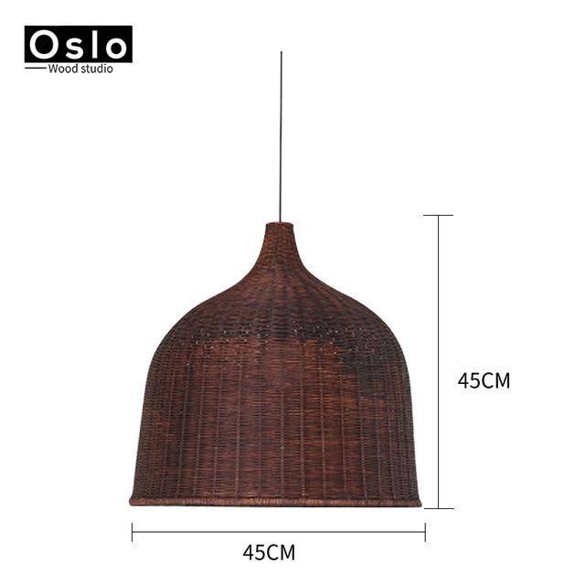 Suspension en tissu Rattan