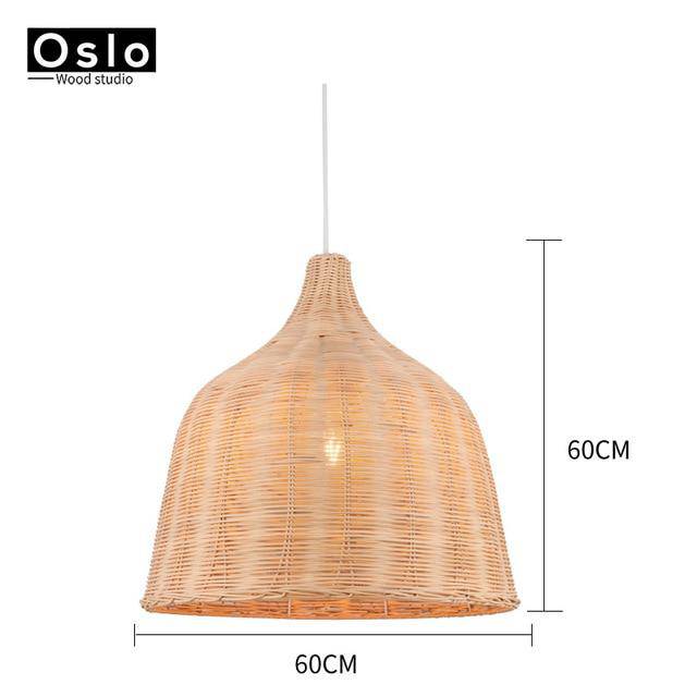 Suspension en tissu Rattan