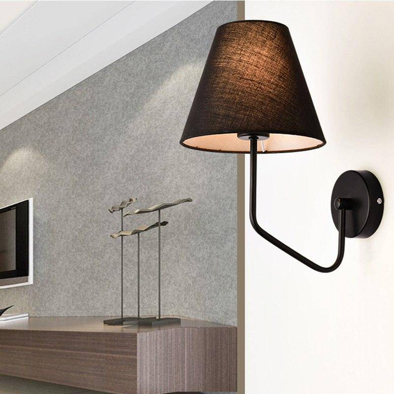Applique murale avec abat-jour en tissu Indoor