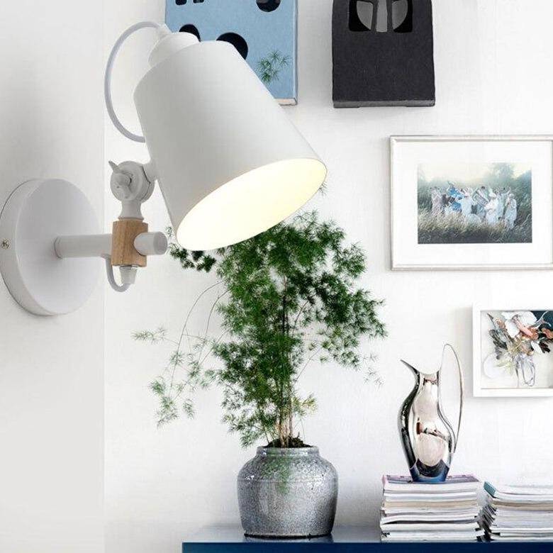 Applique murale industrielle à LED avec abat-jour en métal design Loft