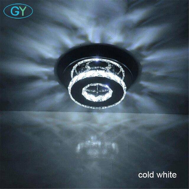 Plafonnier cristal LED et base chromée Hallway