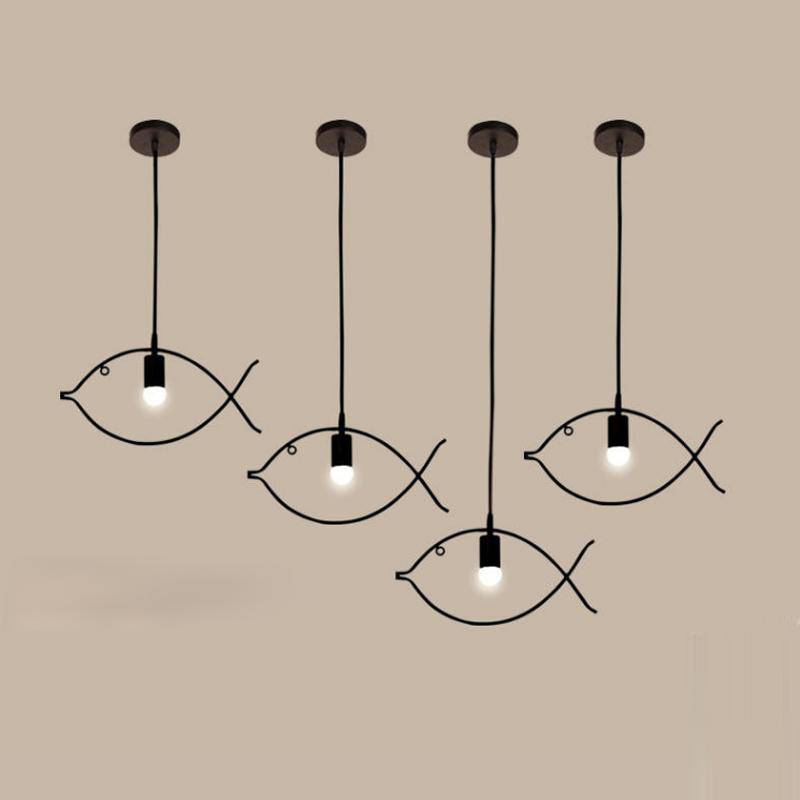 Suspension design forme de poisson