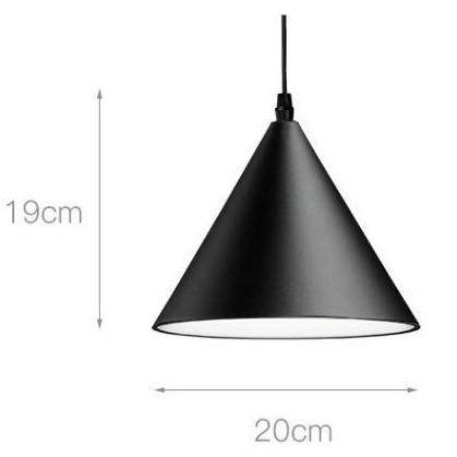 Suspension design LED conique à fils apparents