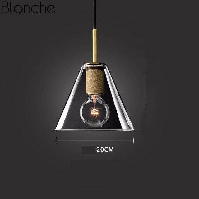 Suspension design LED en verre arrondi au style Loft Industriel