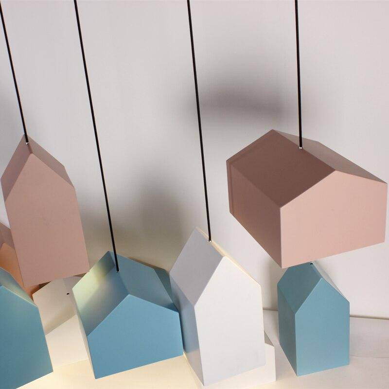 Suspension design à LED avec abat-jour en aluminium coloré Home