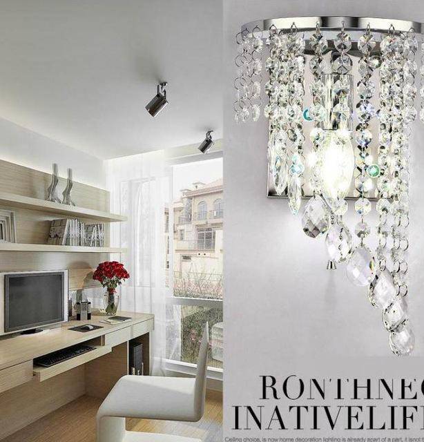 Applique murale LED en cristal Sconce