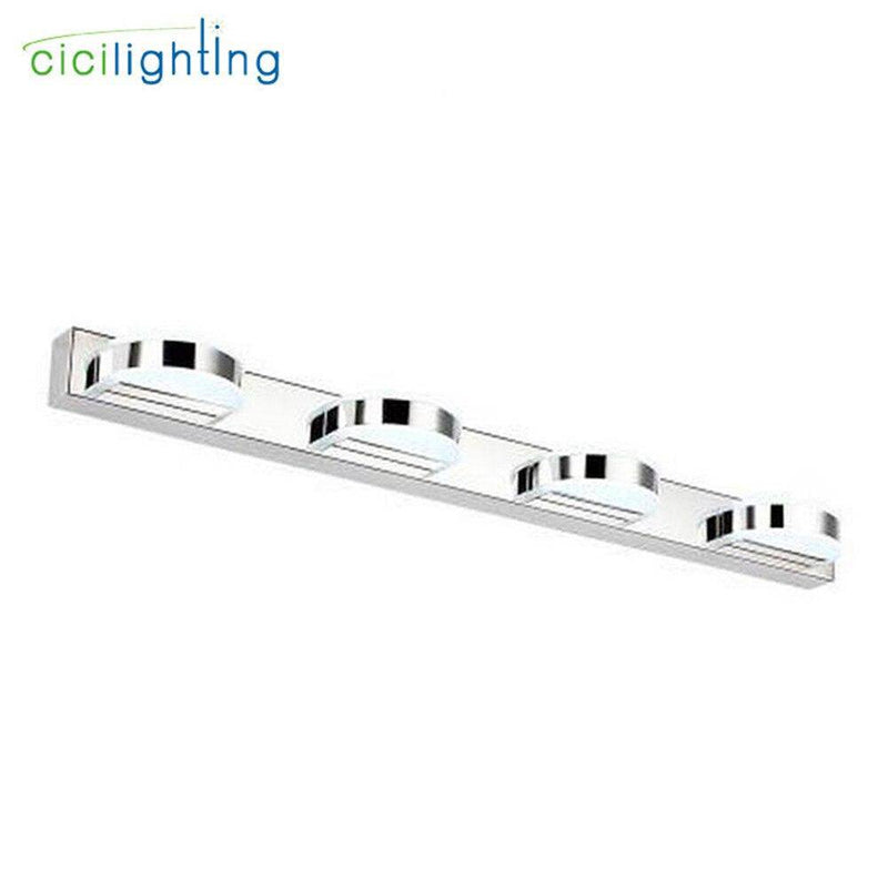 Applique murale LED chromée avec lampes pour miroir