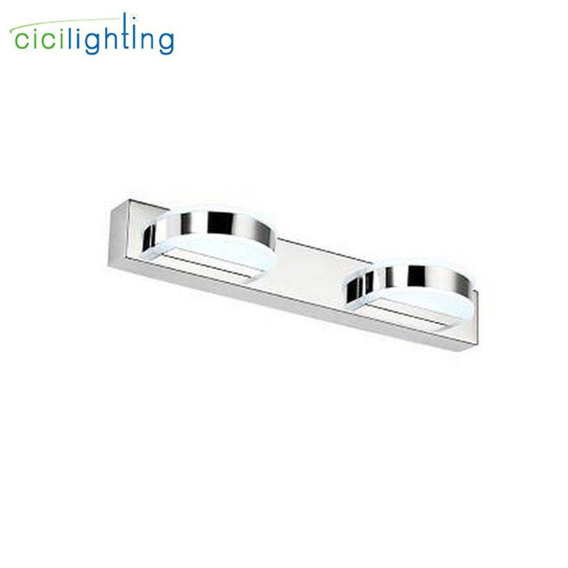 Applique murale LED chromée avec lampes pour miroir