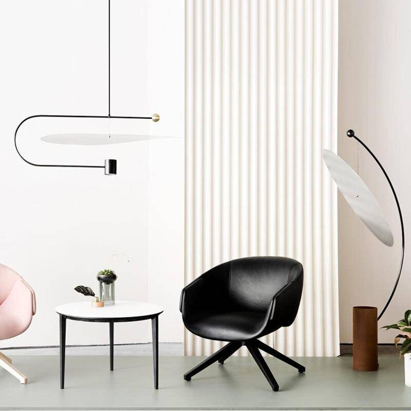 Lampadaire design à LED arrondi moderne Art