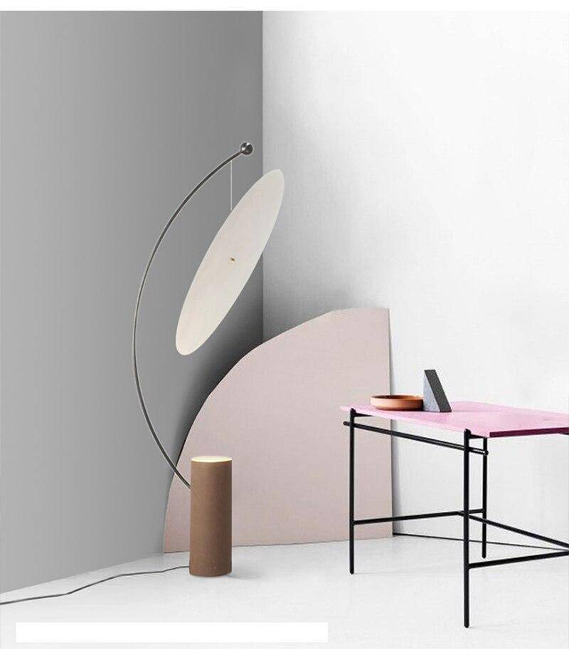 Lampadaire design à LED arrondi moderne Art