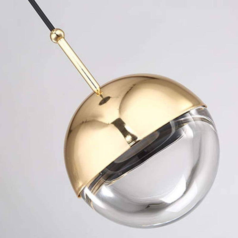 Suspension design boule en verre et métal Globe