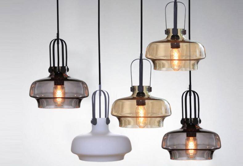 Suspension design en verre style vintage Club