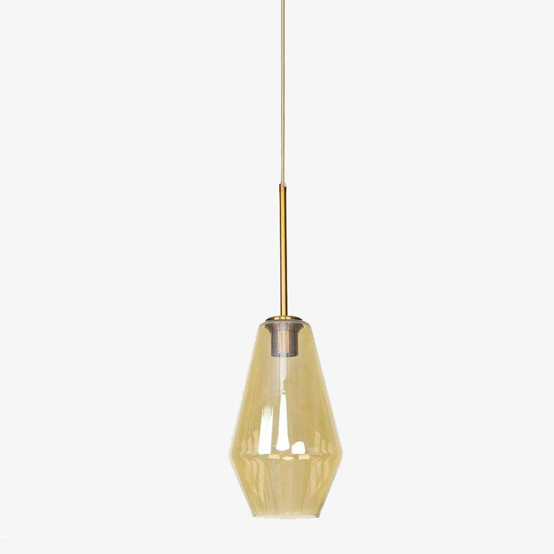 Suspension design LED avec abat-jour en verre style Edison