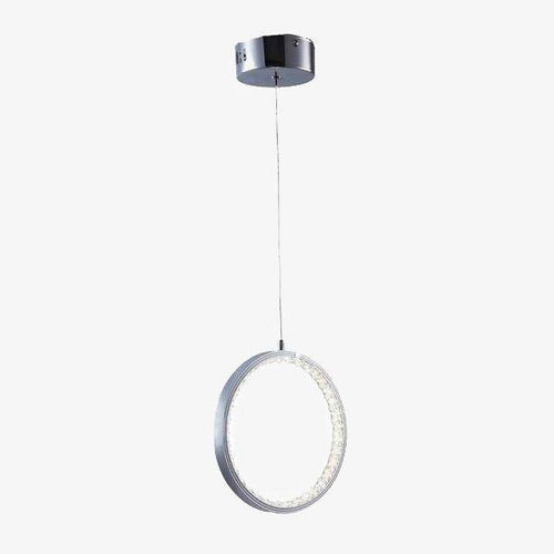 Suspension design LED cercle cristal