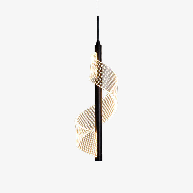 Suspension design LED minimaliste avec lumière ondulé Steal