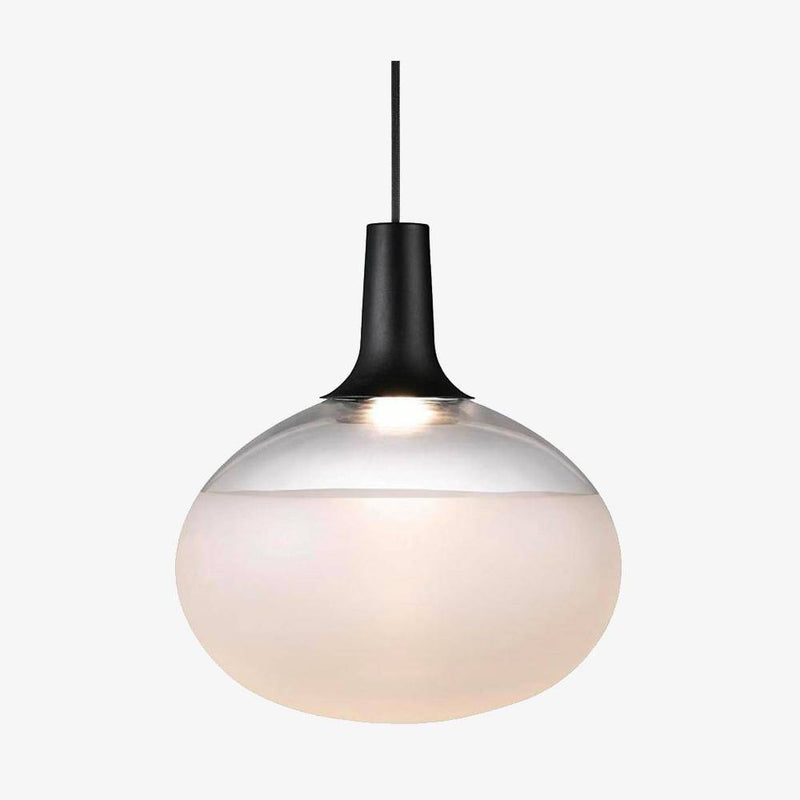 Suspension design ovale en verre à LED Oval