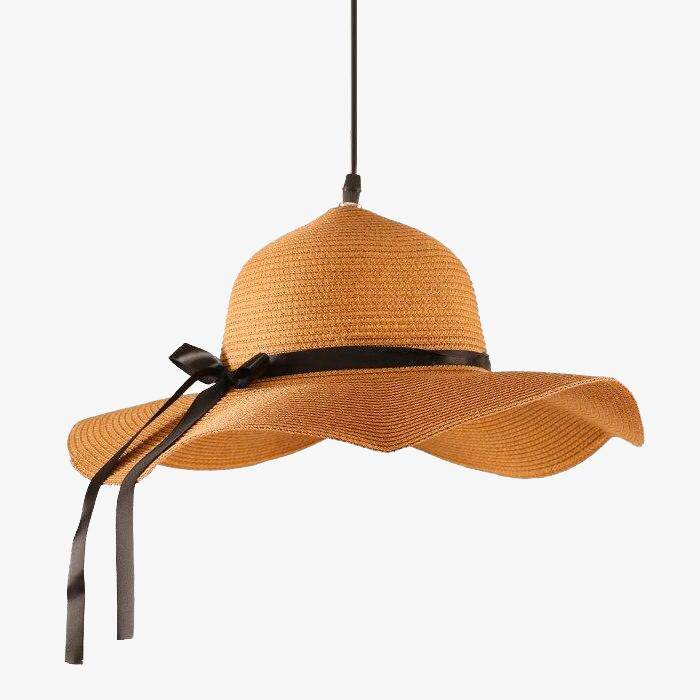 Suspension en forme de chapeau de paille Straw