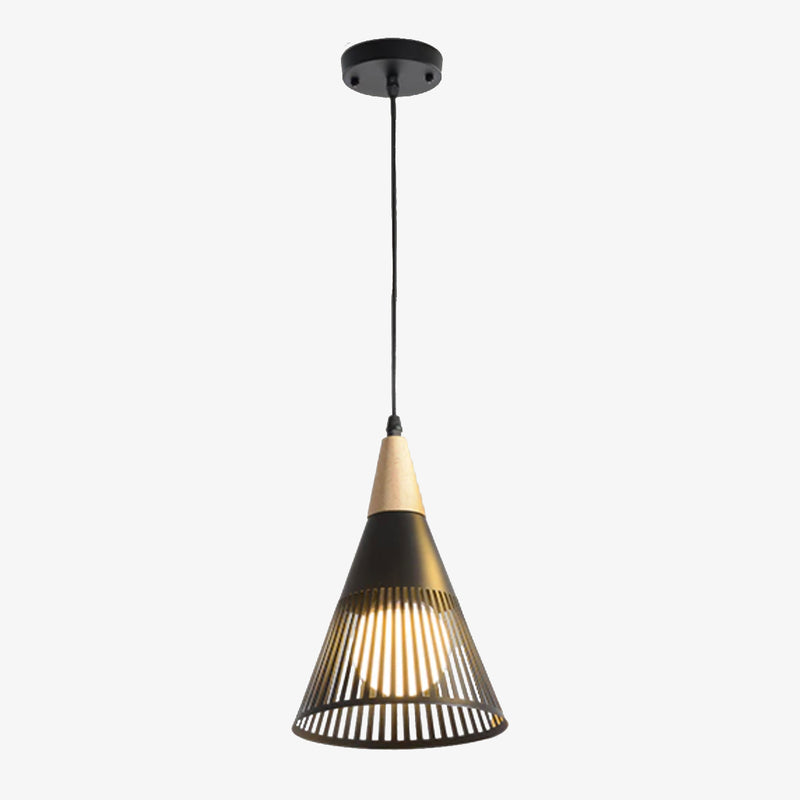 Suspension moderne LED avec lampes coniques Abril