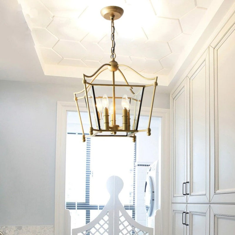 Suspension vintage en forme de carré alsacien Tyna