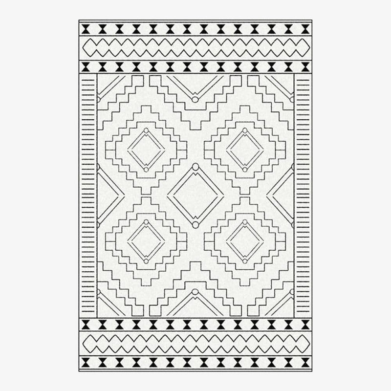 Tapis berbère rectangle moderne à motifs géométrique Figure