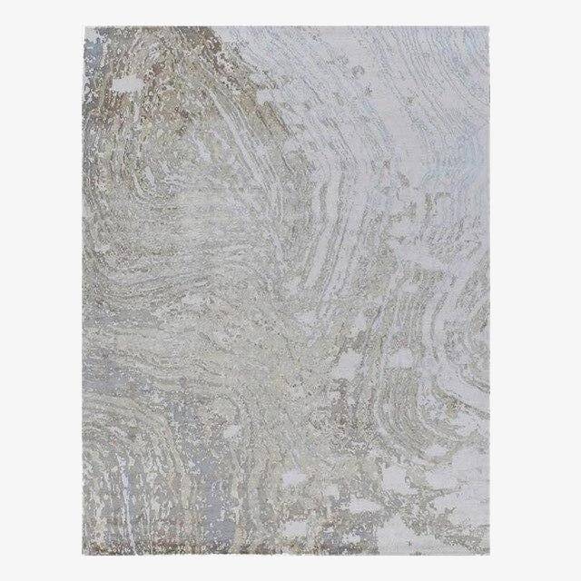 Tapis contemporain rectangle gris Bubble