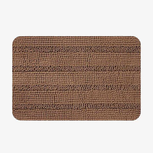 Tapis de bain rectangulaire coloré en microfibres Absory