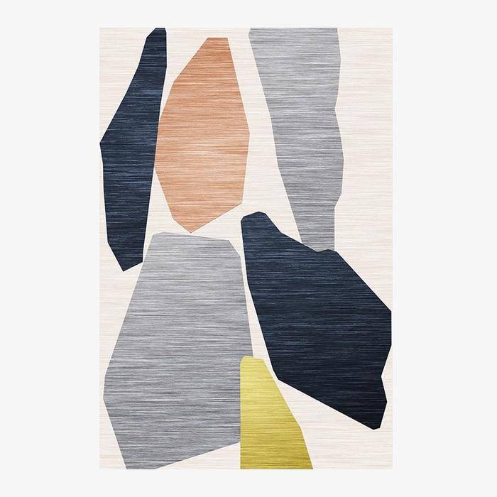 Tapis design rectangle à formes Area