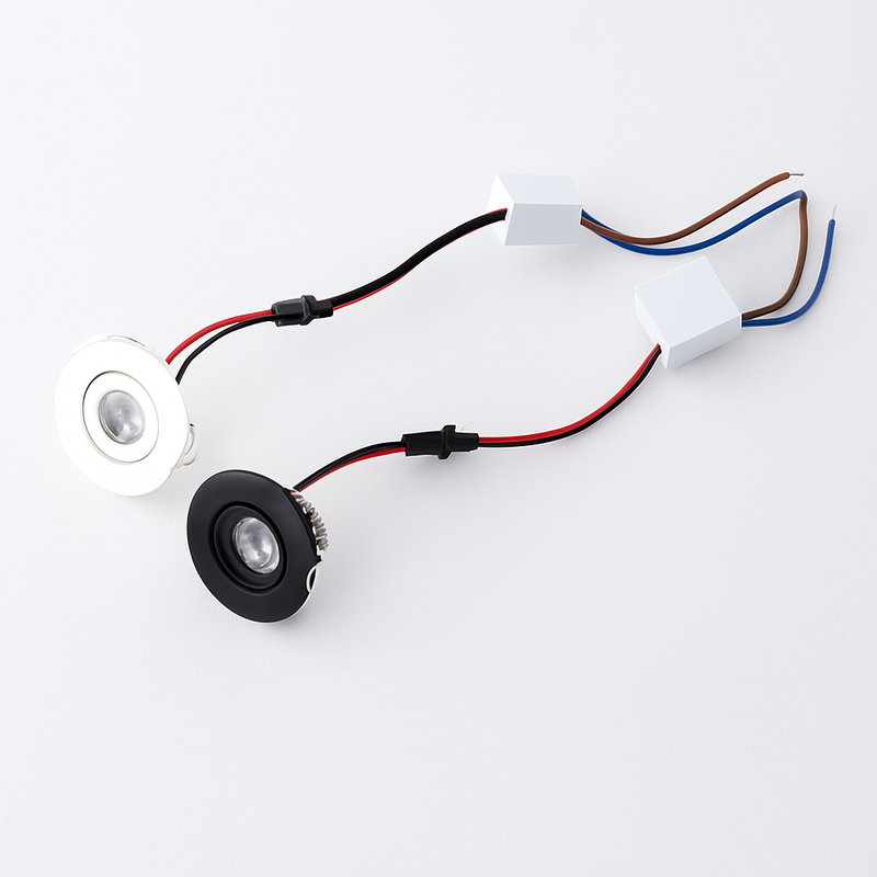 6 pièces Led Mini lumière vers le bas 3W 1W Dimmable Spot lumières encastrées AC85-265V plafonnier en aluminium 52mm