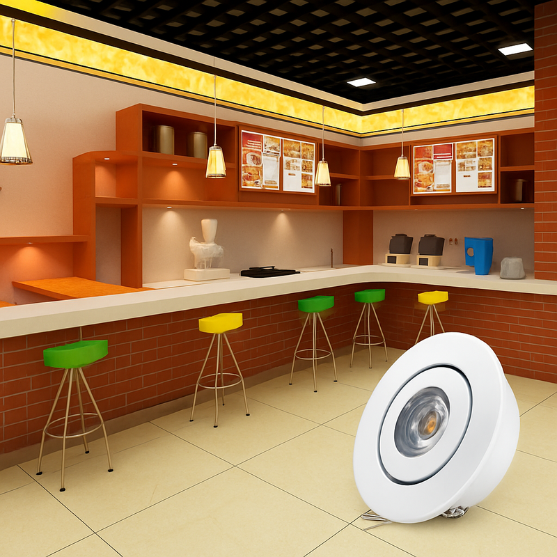 6 pièces Led Mini lumière vers le bas 3W 1W Dimmable Spot lumières encastrées AC85-265V plafonnier en aluminium 52mm