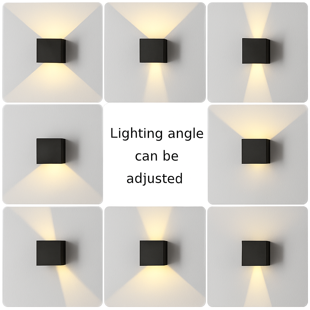 6W/12W applique murale LED lumière extérieure étanche IP65 porche jardin applique et intérieur chambre chevet décoration éclairage lampe en aluminium - vue 6 sur 6