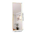 1620x530mm gold full-length mirror,vertical,suspended or wall mounted mirror with bracket,made aluminum alloy rectangular frame