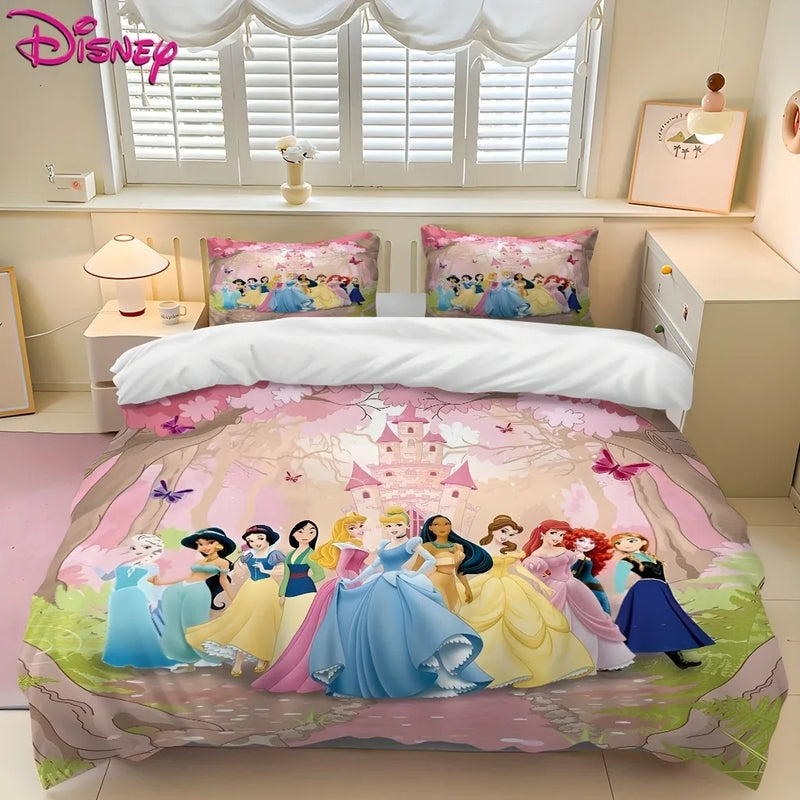housse de couette blanche-neige et princesse bell pour Noël