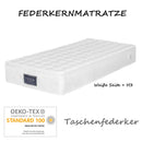 90x200X25cm Spring core mattress, 7 zone cold foam mattress, pocket springs,quilted microfiber cover topping,hardness level H3