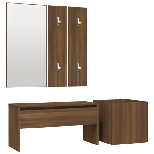 Allway Furniture Set Storage Ottoman Hallway Bench,Mirror cloths, Rack Panels plant Box for Living Room Room Entryway - vue 13 sur 12