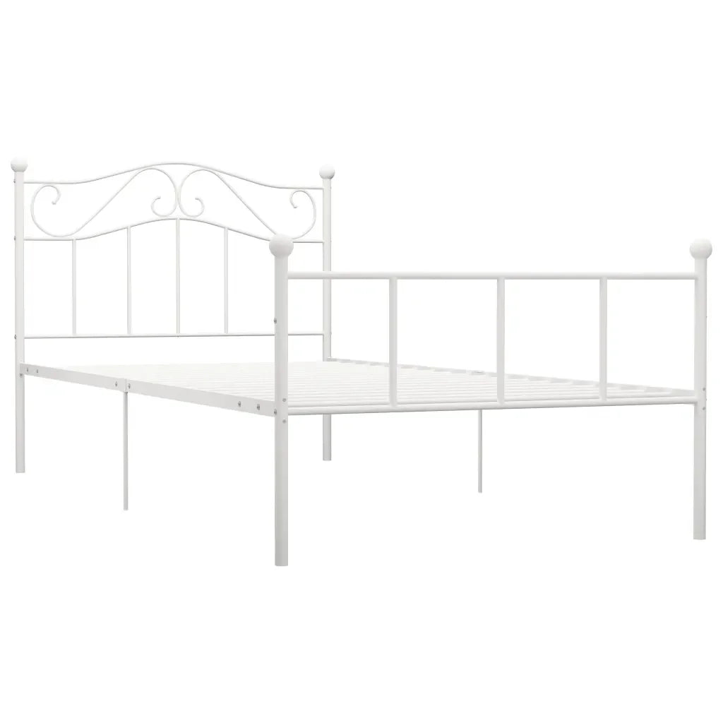Iron Bed Frame Modern Style Double Single Bed with Headboard, Simple feel food food Iron Frame Bed Bed Bed Furniture