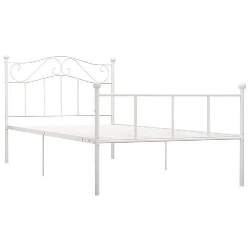 Iron Bed Frame Modern Style Double Single Bed with Headboard, Simple feel food food Iron Frame Bed Bed Bed Furniture