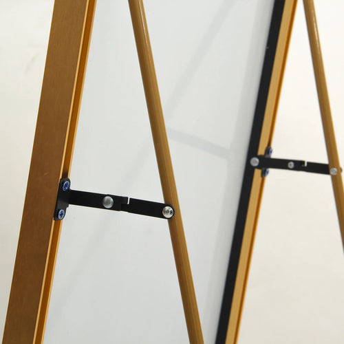 1620x530mm gold full-length mirror,vertical,suspended or wall mounted mirror with bracket,made aluminum alloy rectangular frame - vue 6 sur 6