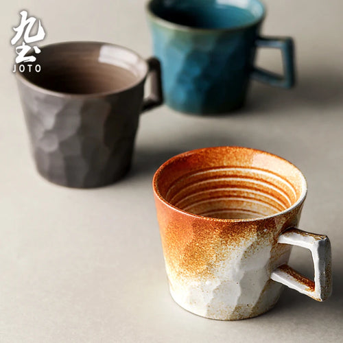 Tasse cafe ceramique artisanale style vintage rustique
