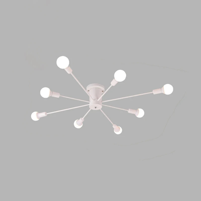 Modern industrial LED ceiling light nordic minimalist - vue 8 sur 14