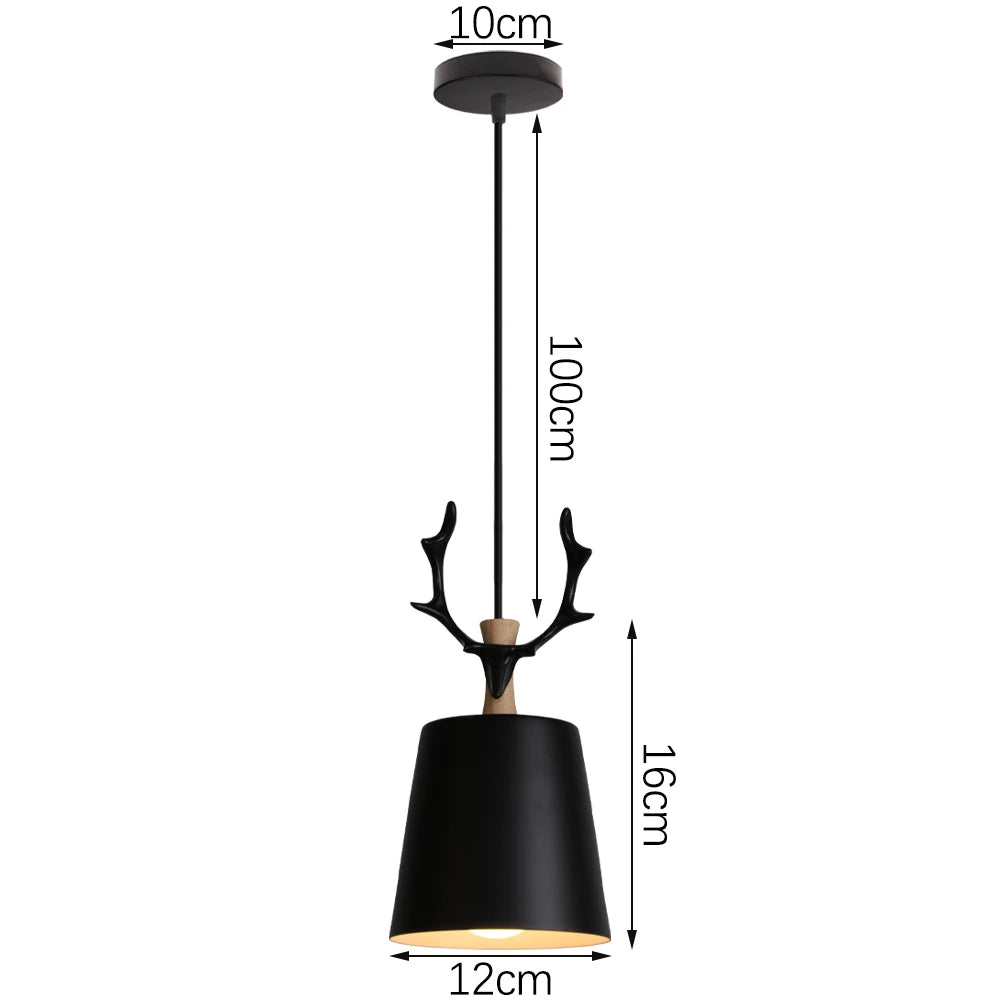 suspension industrielle loft style nordique en fer - vue 14 sur 20