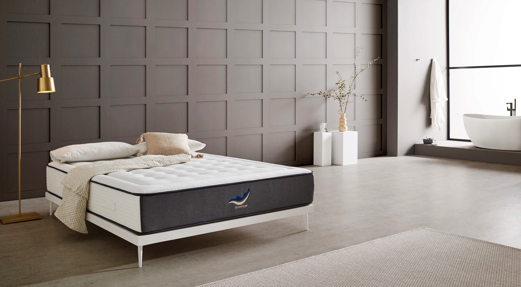 matelas simpur low cost premium hybride haute durabilité et confort optimal - vue 3 sur 6
