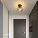 plafonnier moderne en fer nordique led pour décoration intérieure