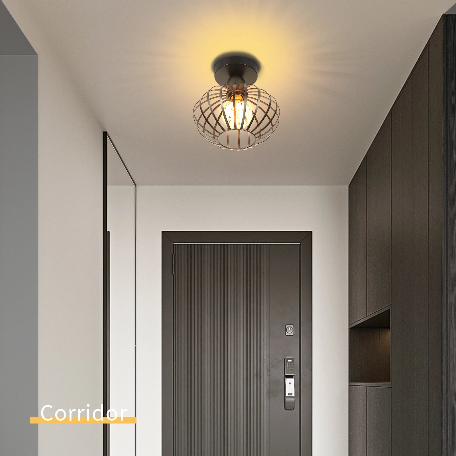 plafonnier moderne en fer nordique led pour décoration intérieure