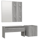 Allway Furniture Set Storage Ottoman Hallway Bench,Mirror cloths, Rack Panels plant Box for Living Room Room Entryway