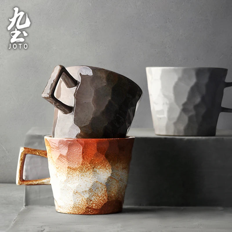 Tasse cafe ceramique artisanale style vintage rustique - vue 5 sur 7