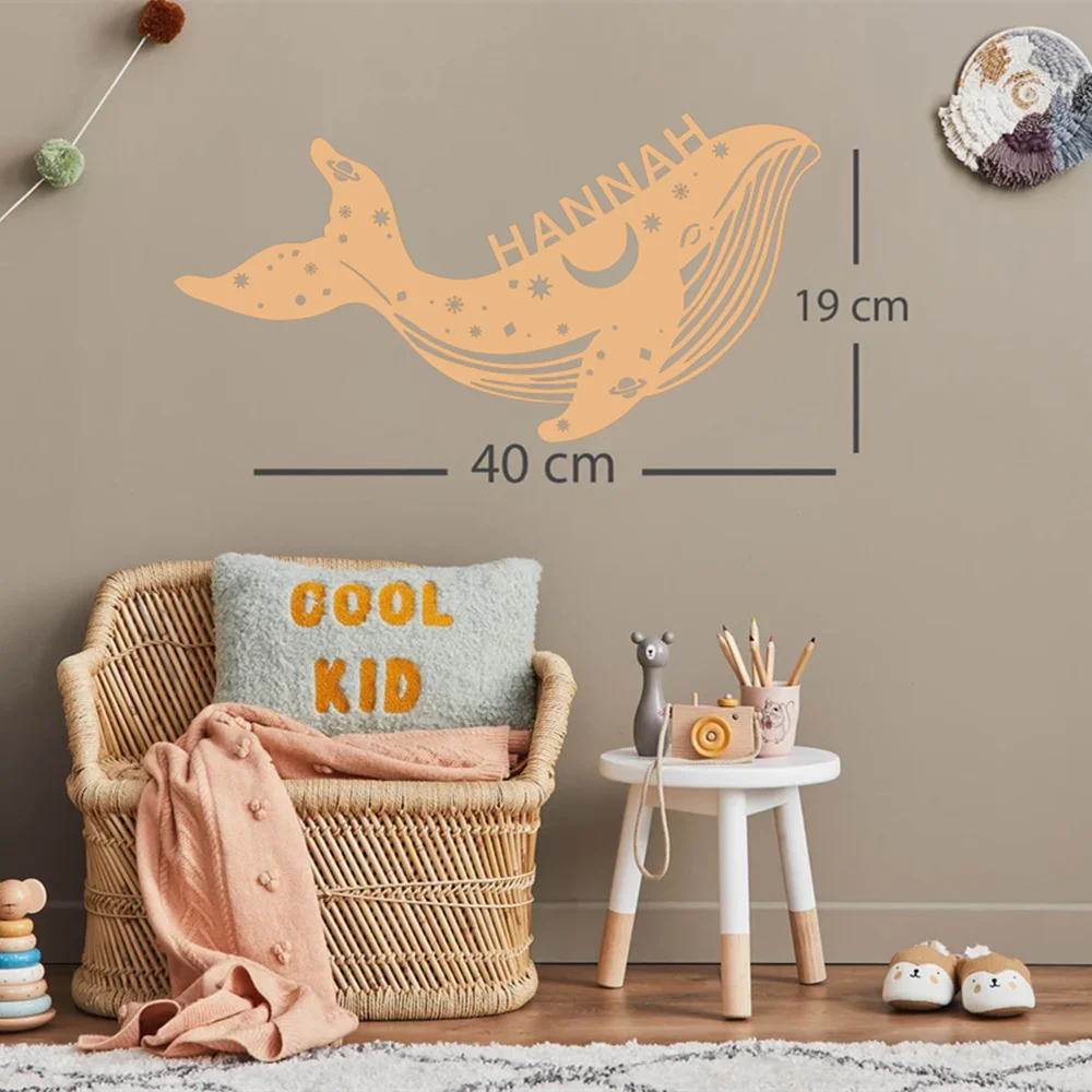 Applique murale LED USB personnalisée en forme de baleine - vue 6 sur 6