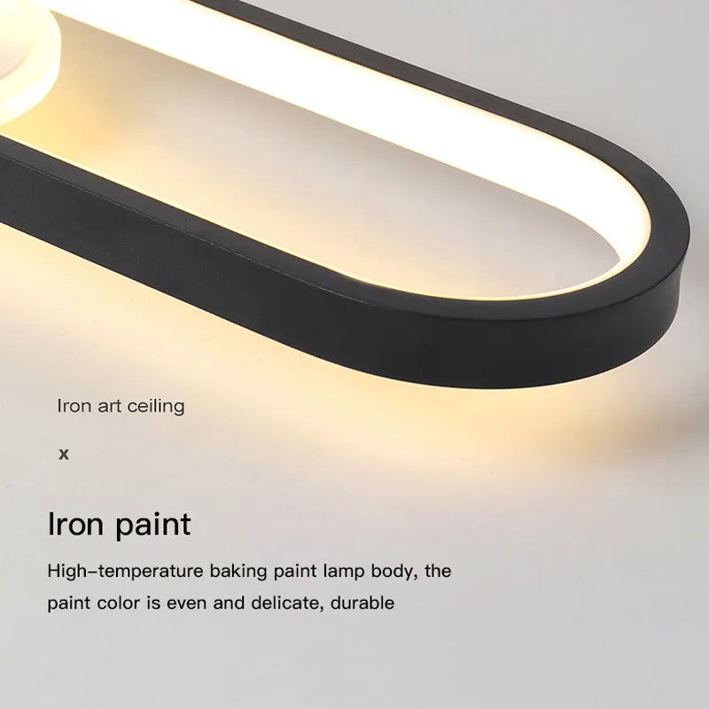 Plafond moderne à LEDs lumière avec projecteurs pour salon chambre cuisine couloir bande blanche allée lampe éclairage intérieur - vue 6 sur 14