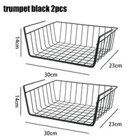 panier de rangement suspendu en métal pour espace de travail et rangement